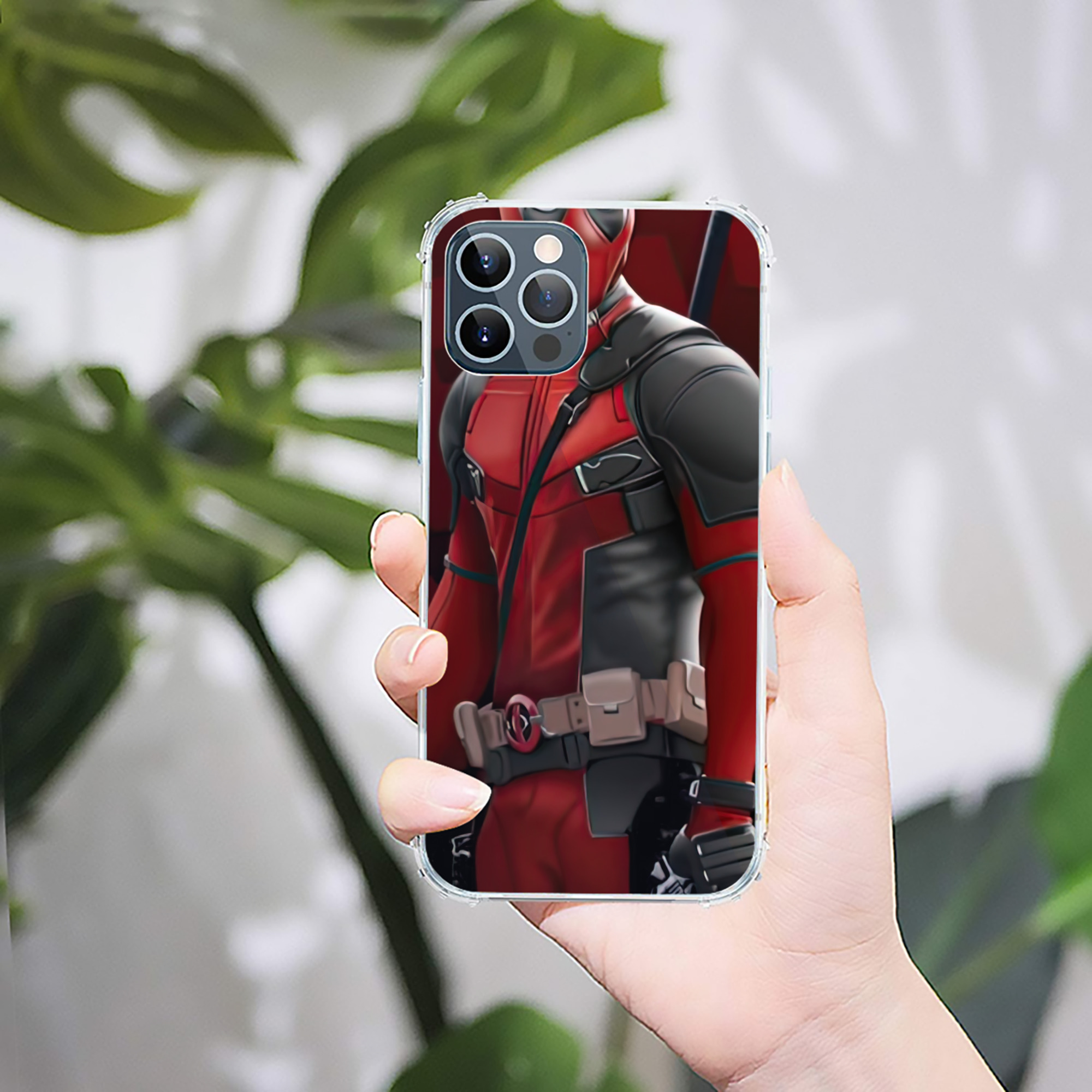（画像用） Deadpool デッドプール 【iPhone 12シリーズ対応】透明スマホケース（クリアソフトケース）